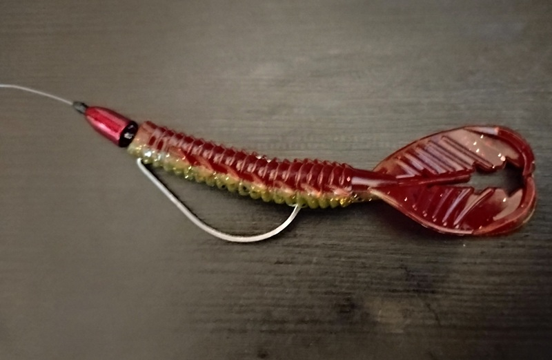 an image of a texas rigged xzone lures adrenaline craw