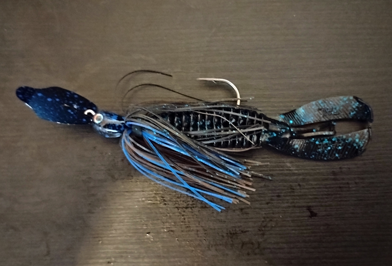 an image of a strike king thunder cricket with a rage bug trailer