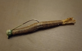 an image of a z-man hula stickz on an owner shakey ultrahead