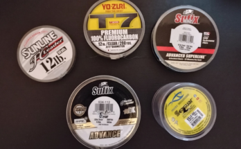 an assortment of various fishing lines